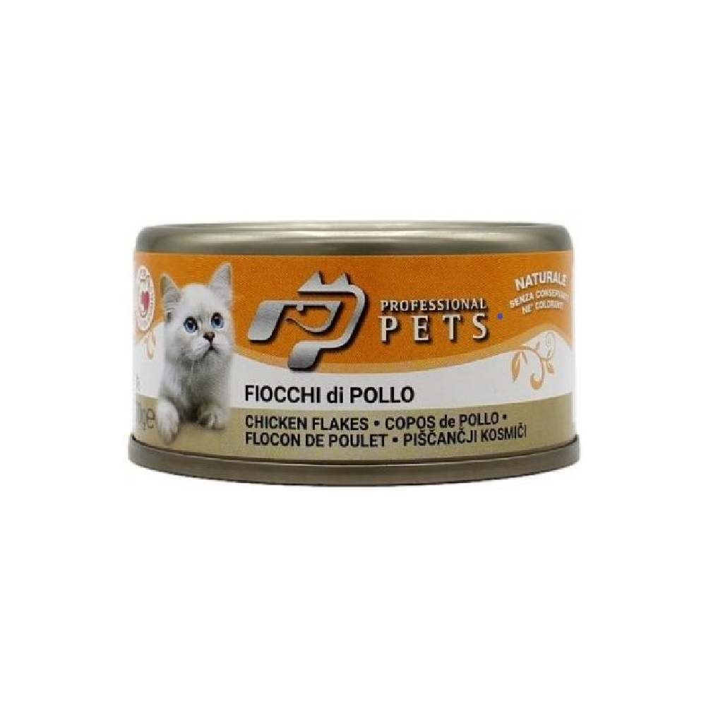 UMIDO PER GATTO GUSTO FIOCCHI DI POLLO 70 GR - PROFESSIONAL PET