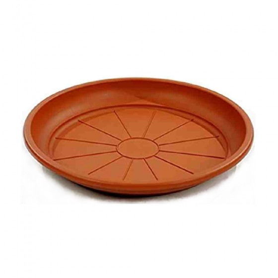 SOTTOVASO ROTONDO MODELLO PONZA Ø 40 CM COLORE TERRACOTTA - DUPLAST