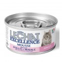 MOUSSE RICCA GATTO LECHAT EXCELLENCE ADULT CON POLLO E MAIALE 85 GR - MONGE