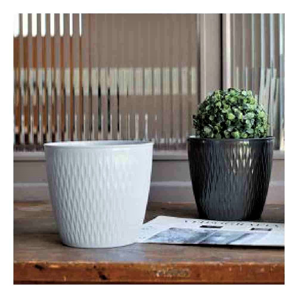 2friends Kena - Vaso da fiori in terracotta, diametro 40 cm, grande  esterno, set di 4 vasi da fiori con sottovaso, vaso per piante con fori,  vaso