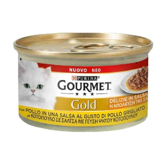 DELIZIE IN SALSA GOURMET GOLD PER GATTO CON POLLO 85 GR - PURINA