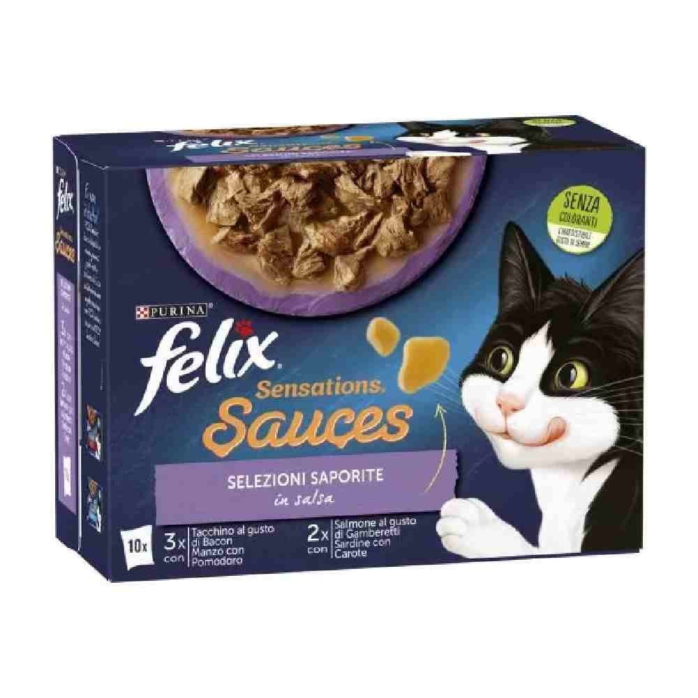 Felix Multipack Le Ghiottonerie 24 Buste da gr 100. Cibo Umido Per Gatti