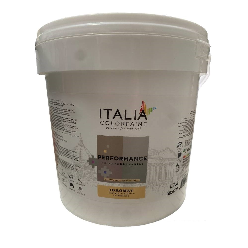 PITTURA ACRILICA "IDROMAT" ULTRAOPACA 4 LT - DURIPLASTIC