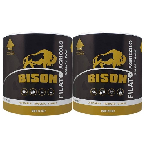 FILATO PER PRESSA RACCOGLITRICE "BISON" T 300 CONFEZIONE 2 BOBINE 9,2 KG CA.