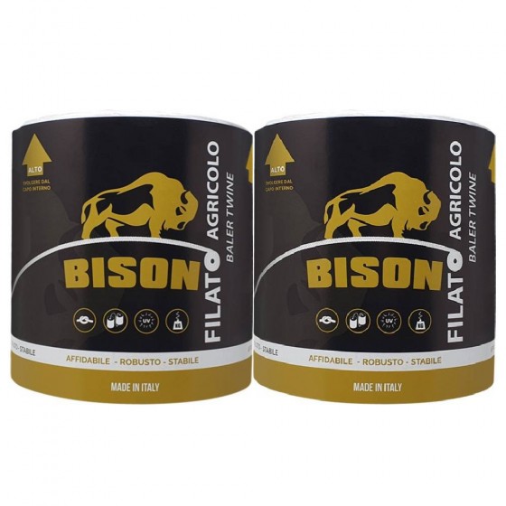 FILATO PER PRESSA RACCOGLITRICE "BISON" T 300 CONFEZIONE 2 BOBINE 9,2 KG CA.