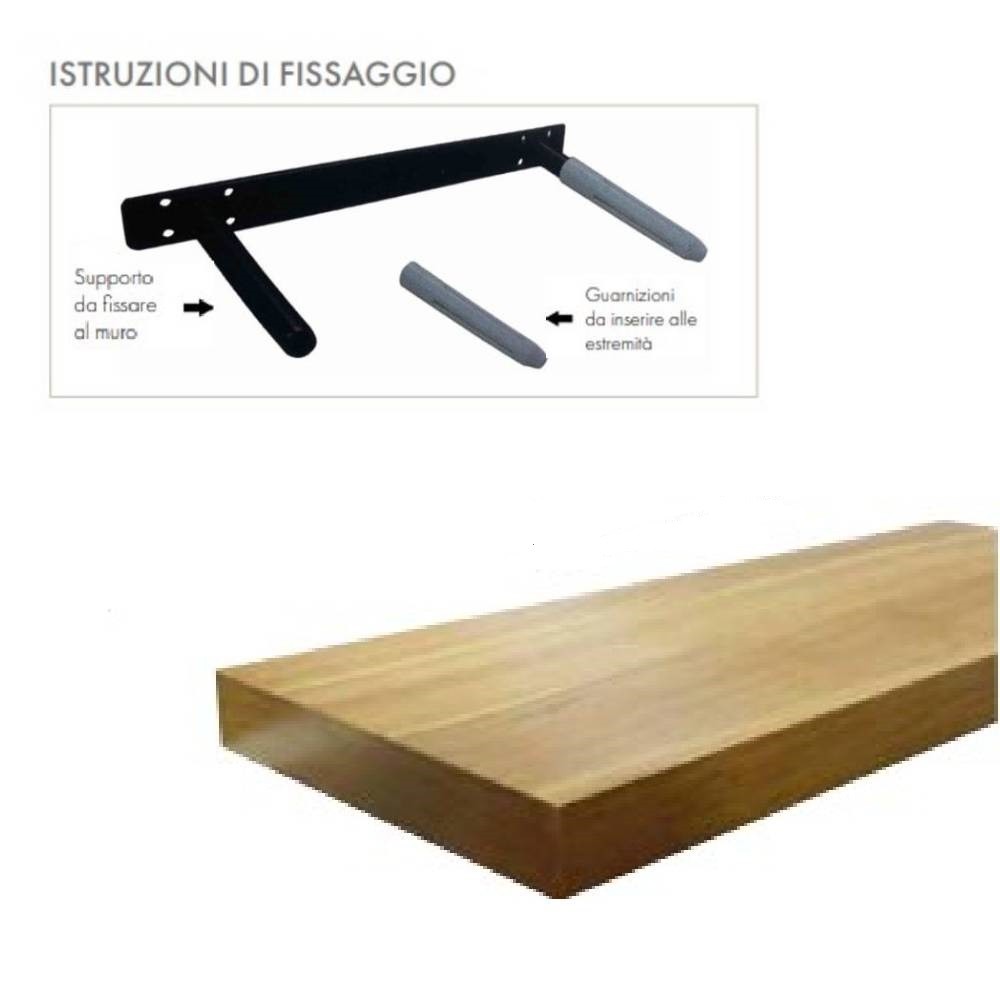 MENSOLA "ARREDO" COLORE NOCE DIMENSIONI 38 X 235 X 1200 MM - VALSI'