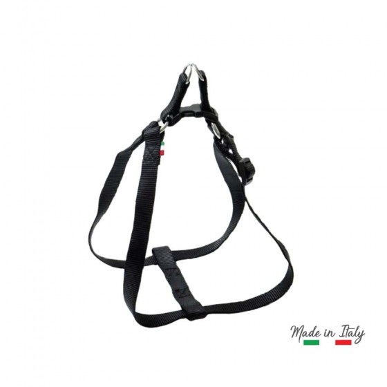 PETTORINA "FLASH" REGOLABILE IN NYLON PER CANE SPESSORE 20 MM COLORE NERO - LEOPET